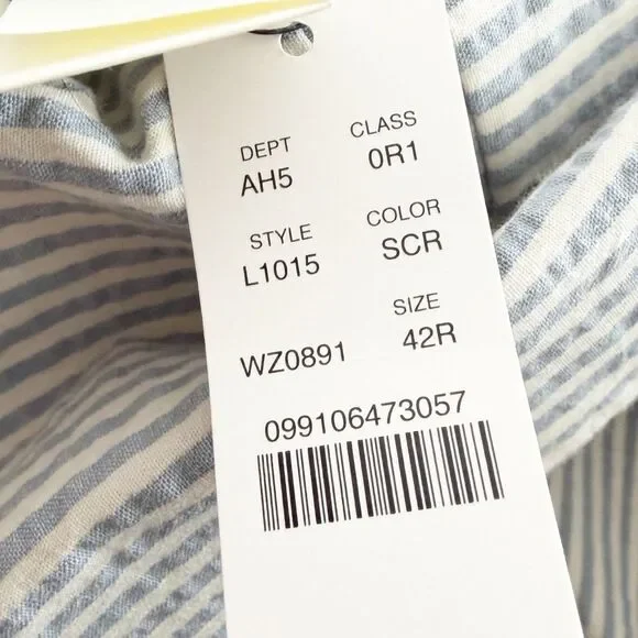 J.Crew Mens Ludlow Slim Fit Unstructured Suit Jacket Seersucker Size 42R L1015 - Picture 11 of 13